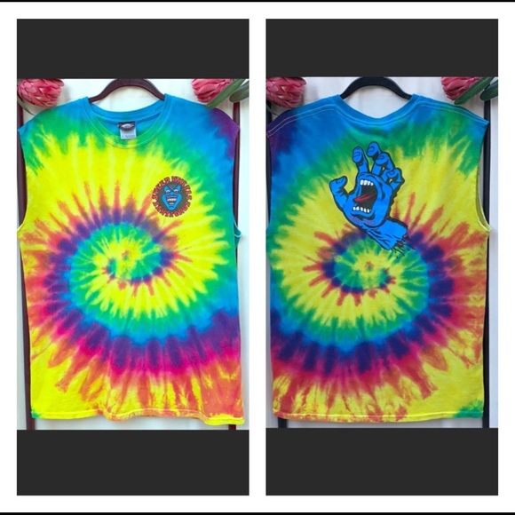 Santa Cruz Skateboards Other - RETIRED SPEED WHEELS SANTA CRUZ TYE DYE TE…